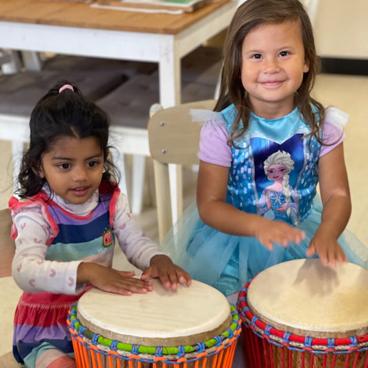 Kindergarten kids drumming incursion