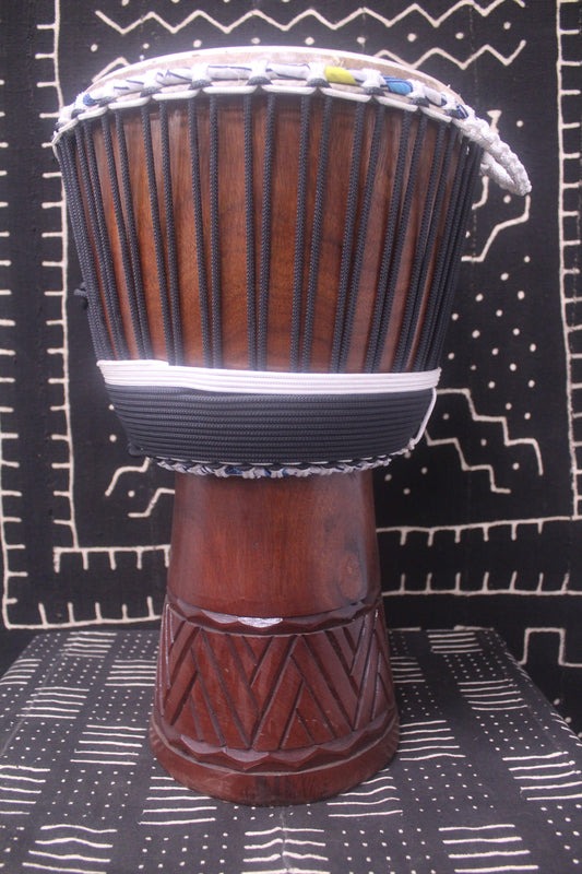 Djala Djembe - Black - Mali - D 32.5 cm - H 57 cm (Product ID: MS-DJ-238-01)