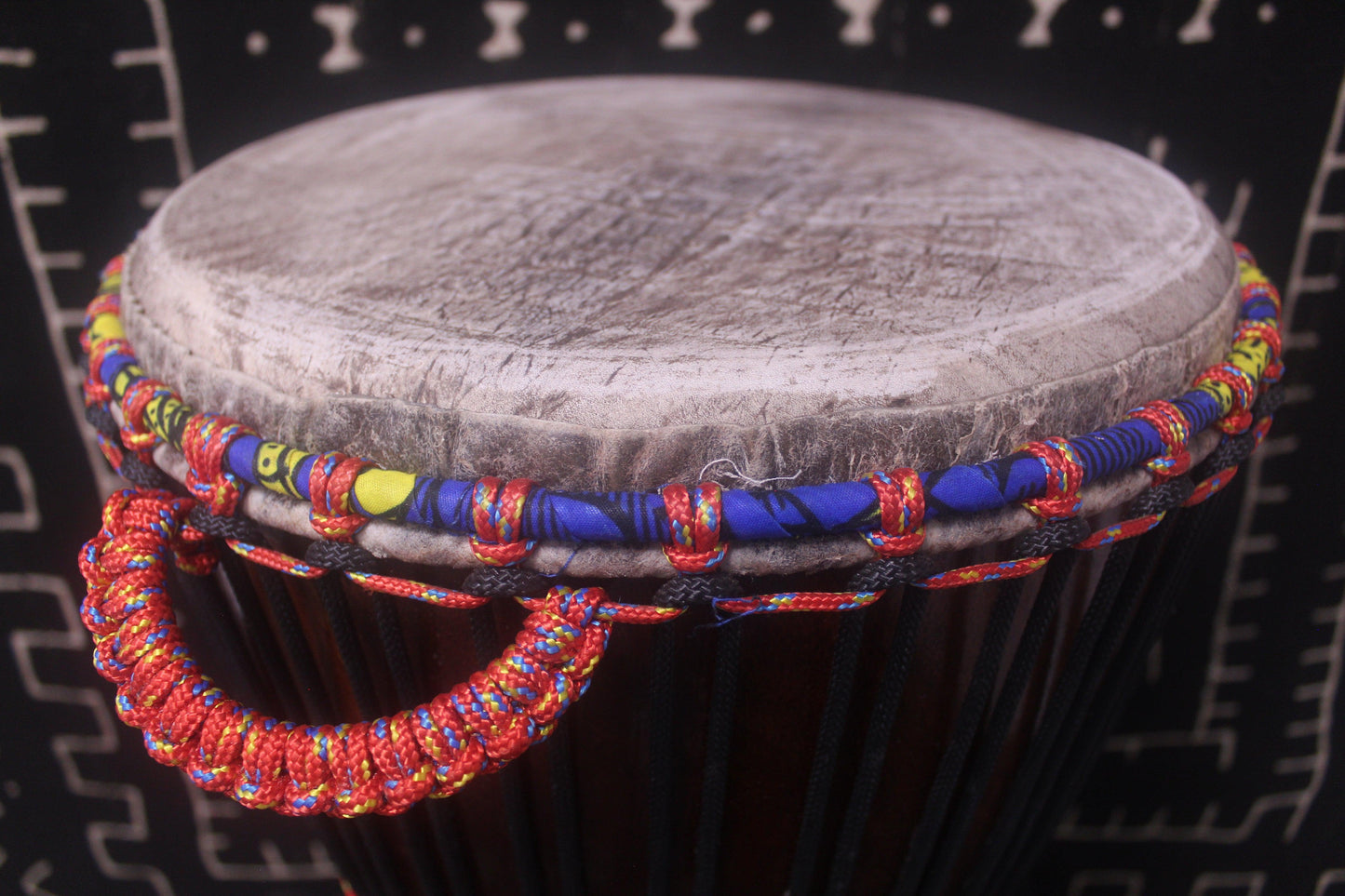 Djala Djembe - Black - Mali - D 33.5 cm - H 62.5 cm (Product ID: MS-DJ-238-08)