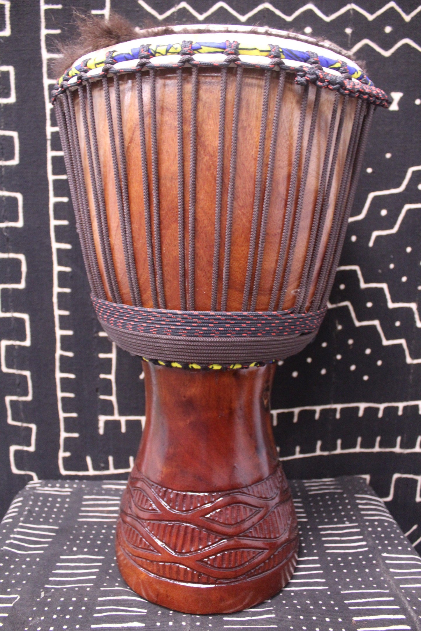 Djala Djembe - Brown - Mali - D 32 cm - H 63 cm (Product ID: MS-DJ-238-12)