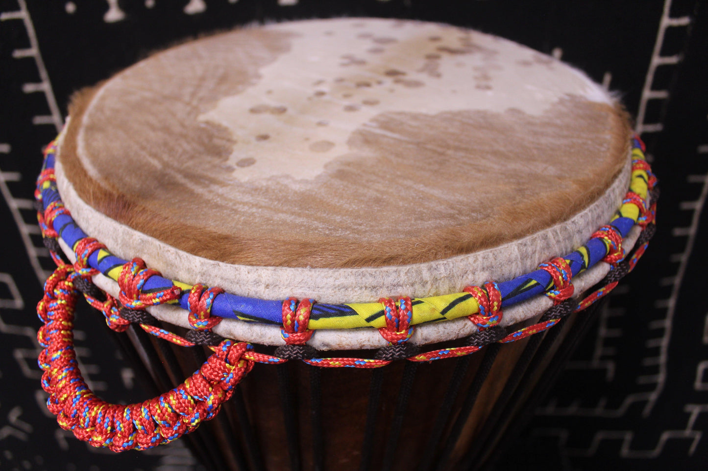 Dugura Djembe - Brown - Mali - D 32.5 cm - H 62 cm (Product ID: MS-DU-238-13)