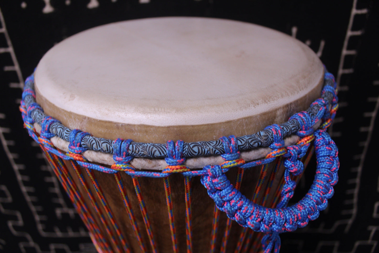Mali Yirini Djembe - Multi Colour - Mali - D 30 cm - H 62 cm (Product ID: MS-MA-238-02)