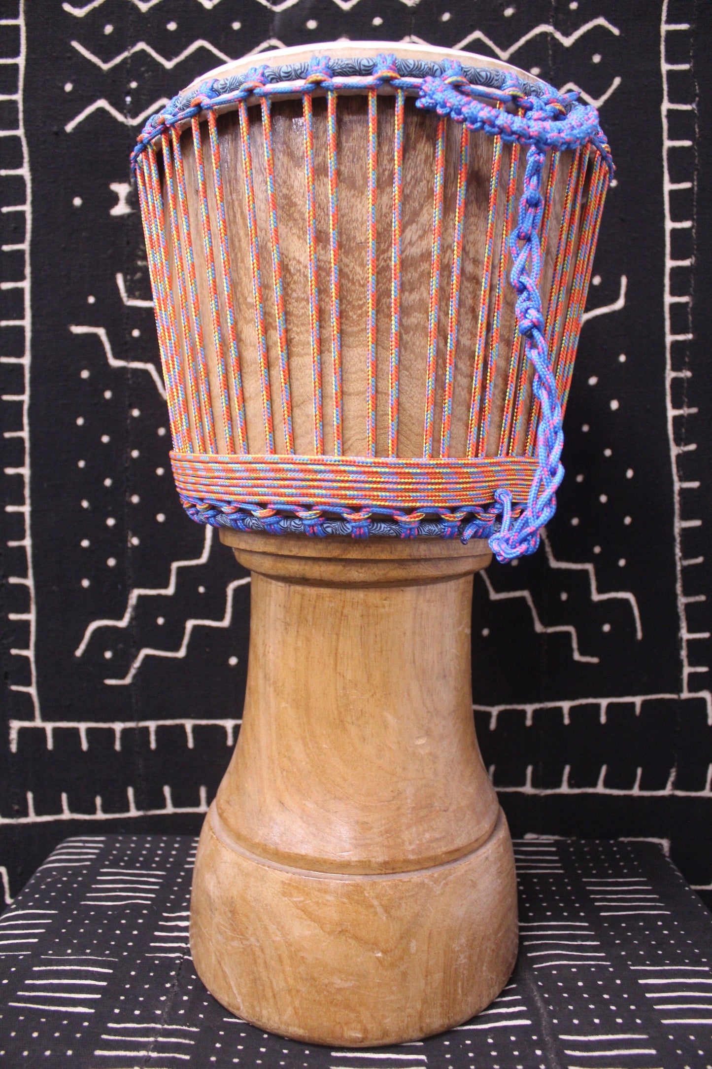 Mali Yirini Djembe - Multi Colour - Mali - D 30 cm - H 62 cm (Product ID: MS-MA-238-02)
