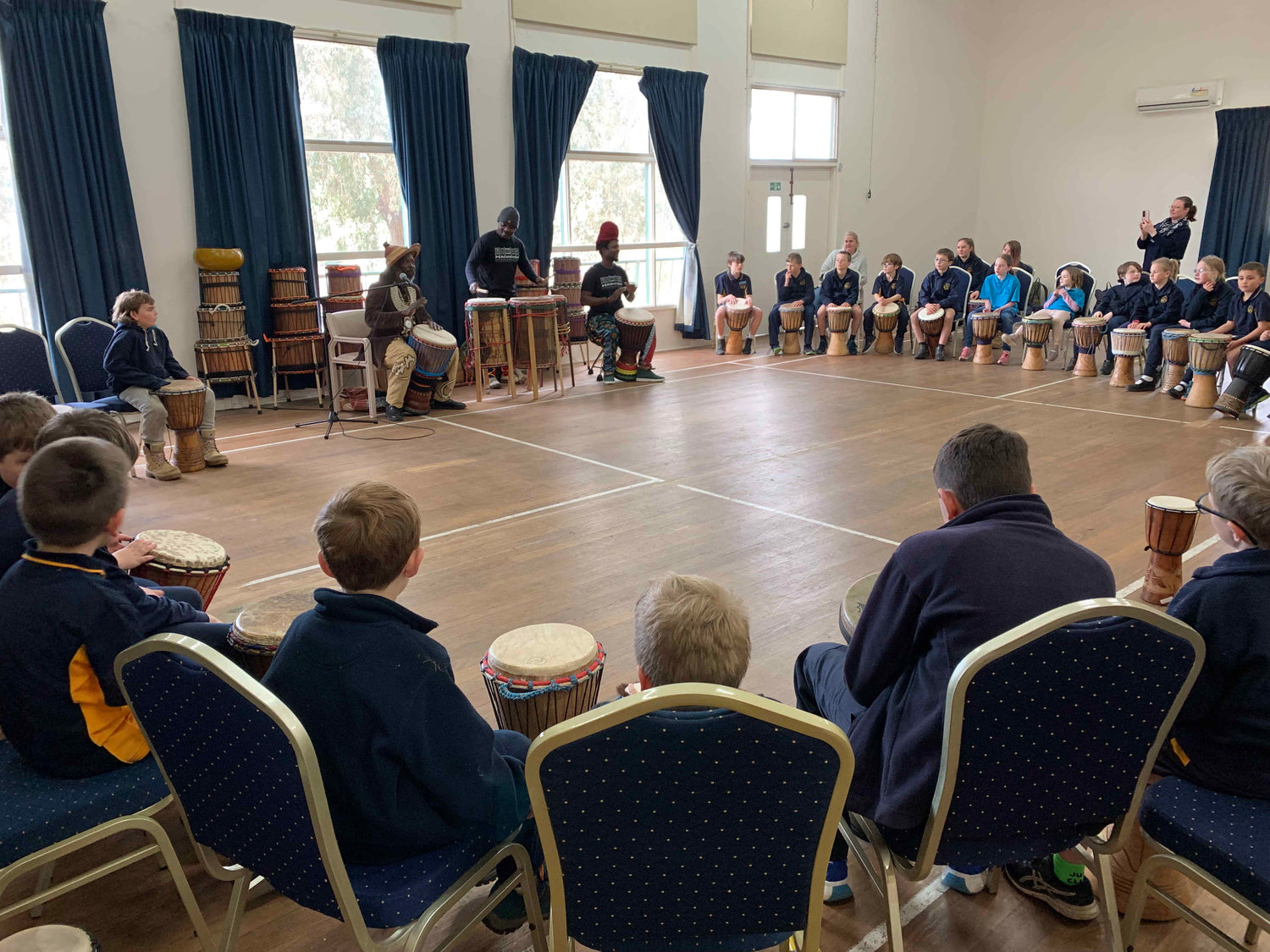 African drumming school workshop