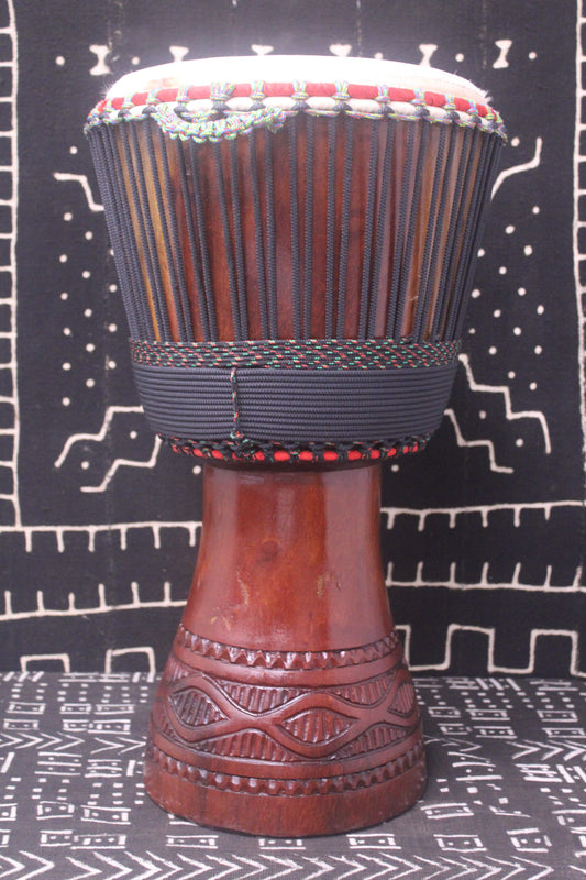 Djala Djembe - Black - Mali - D 32.5 cm - H 63 cm (Product ID: MS-DJ-228-02)