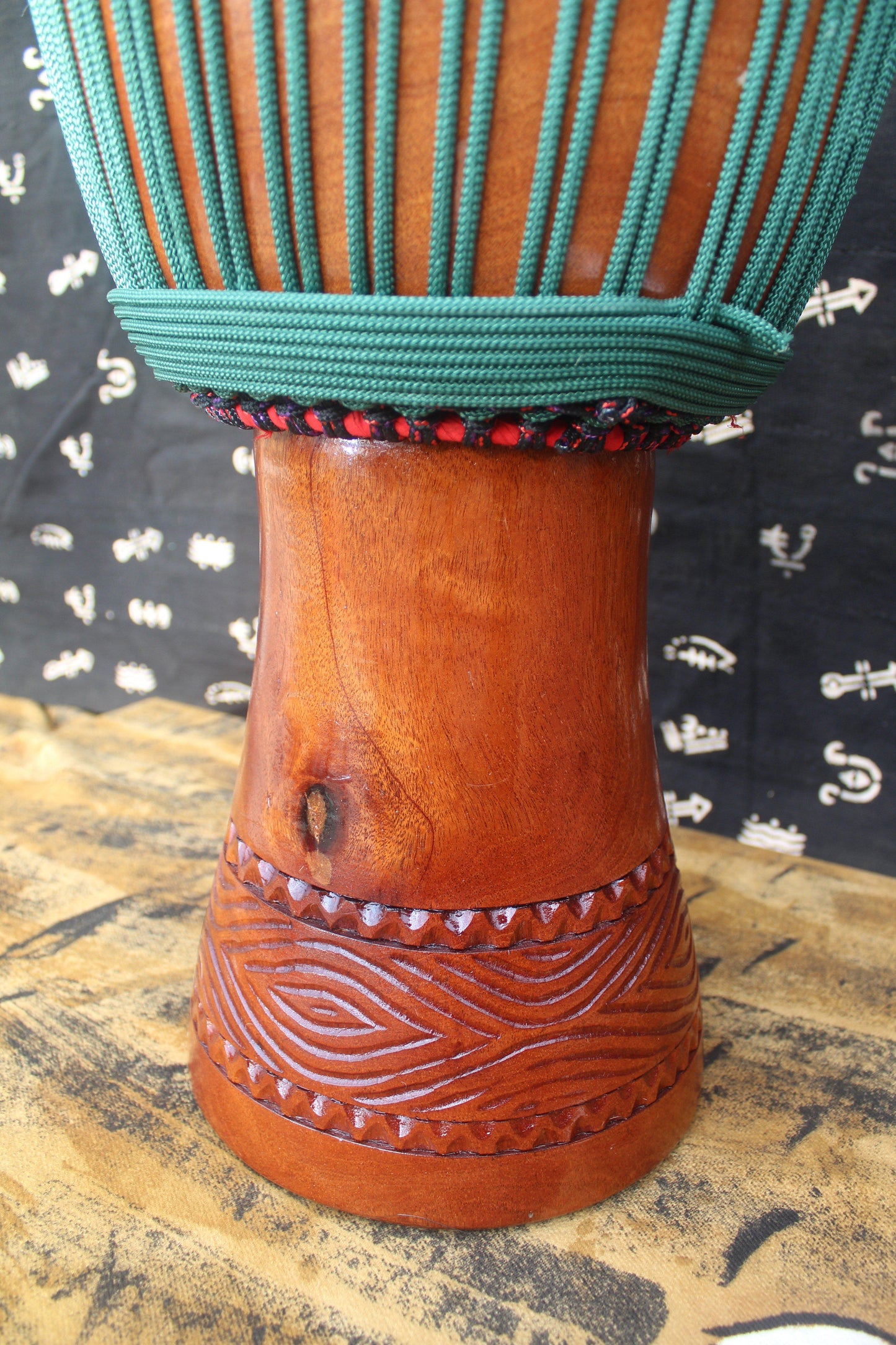 Djala Djembe - Green - Mali - ⌀ 33 cm - H 63.5 cm