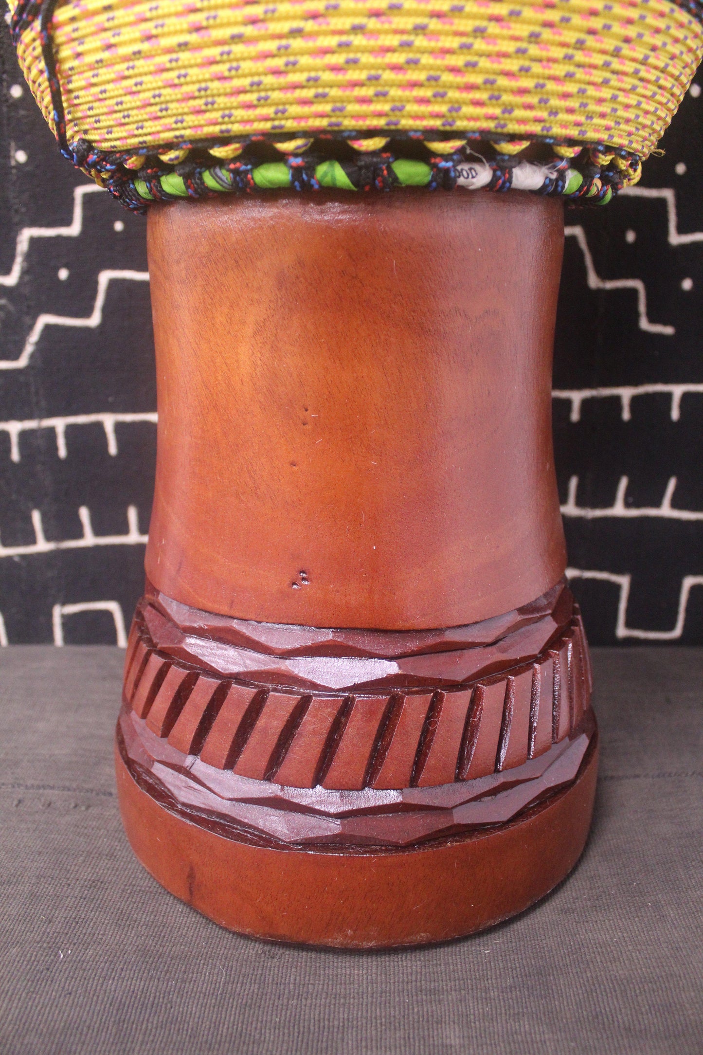 Djala Djembe - Yellow - Mali - ⌀ 33 cm - H 64.5 cm