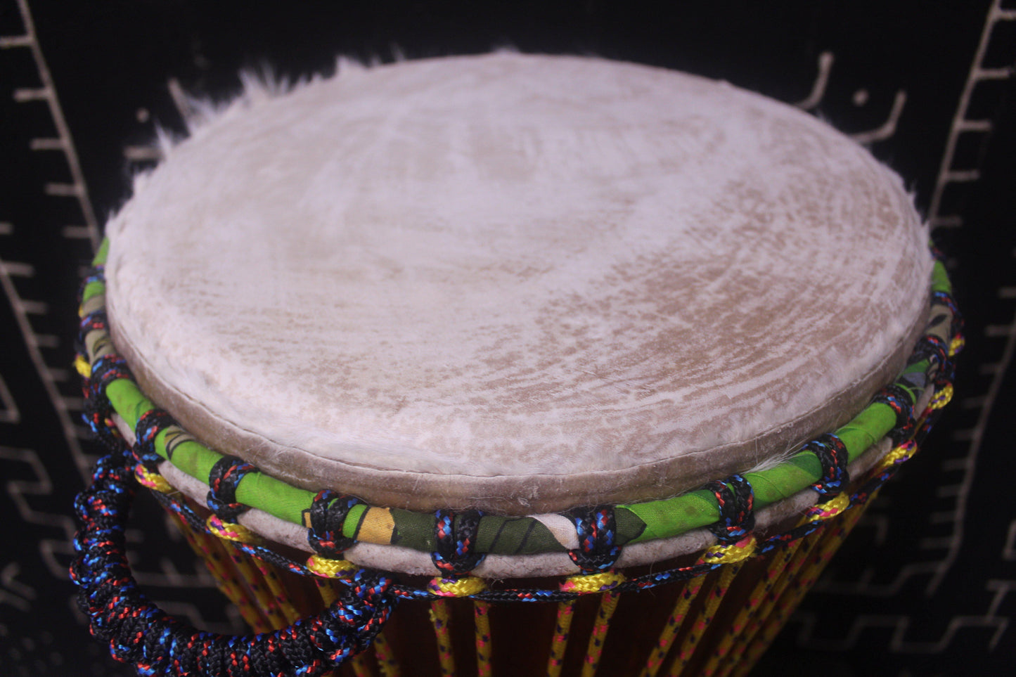 Djala Djembe - Yellow - Mali - ⌀ 33 cm - H 64.5 cm