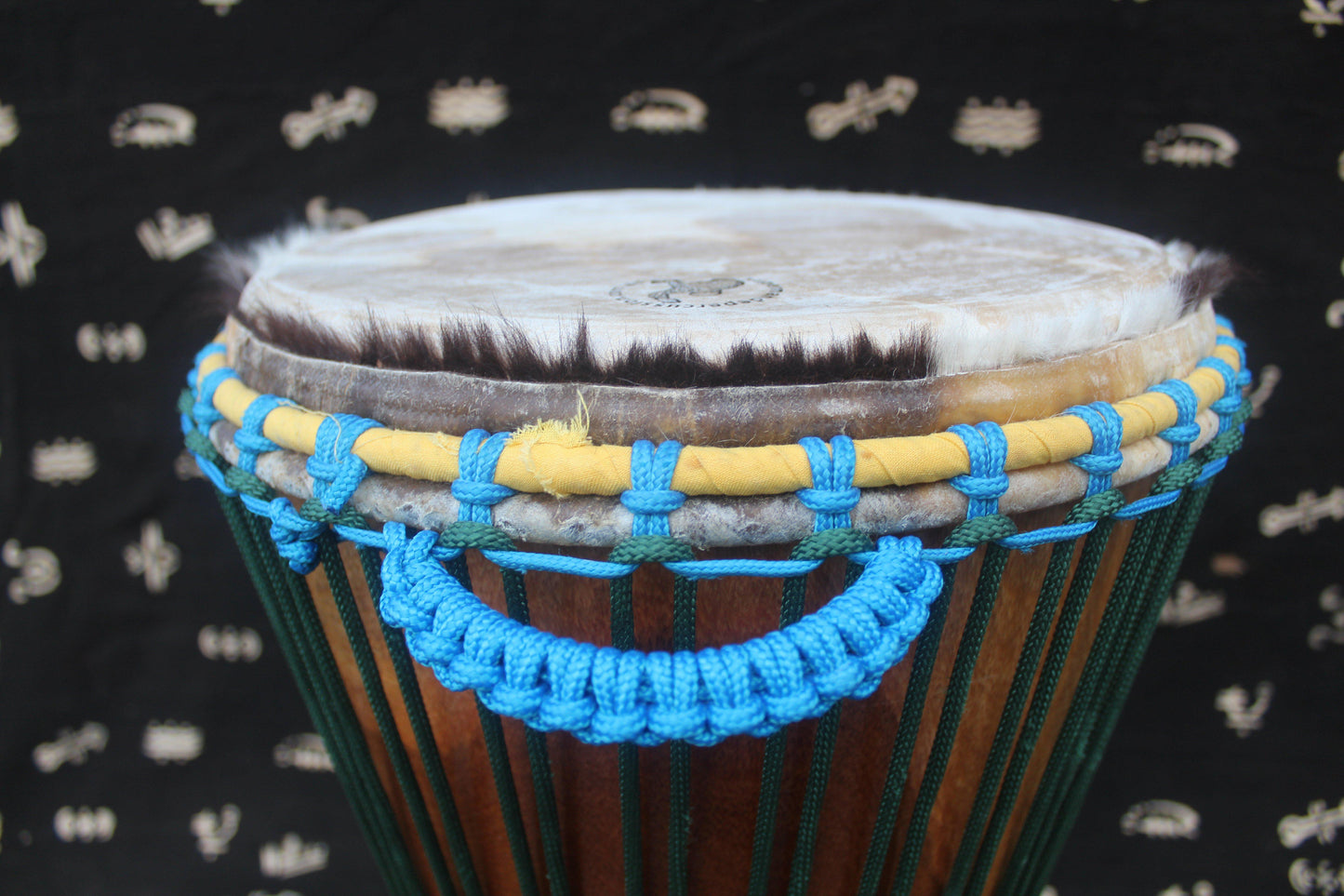 Dugura Djembe - Green - Mali - ⌀ 33 cm - H 62 cm