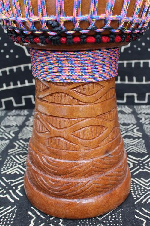 Dugura Djembe - Multi Colour - Mali - ⌀ 32 cm - H 65 cm
