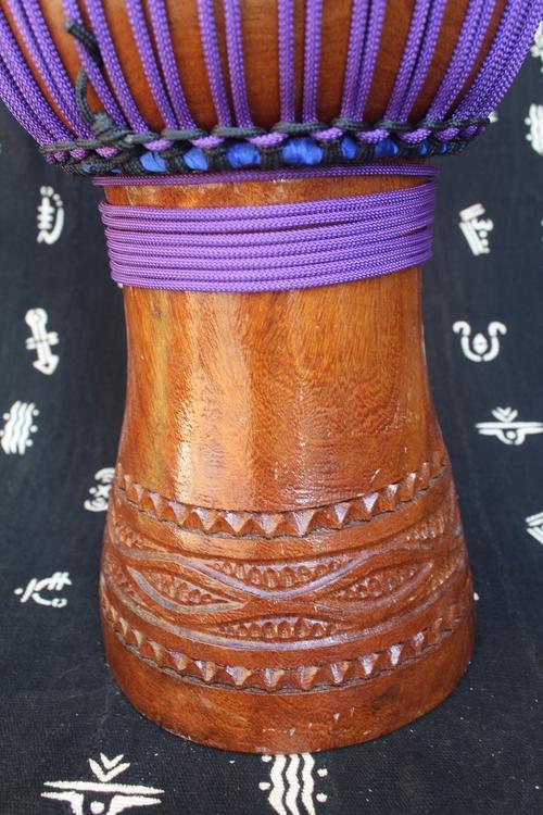 Dugura Djembe - Purple - Mali - ⌀ 35 cm - H 62 cm