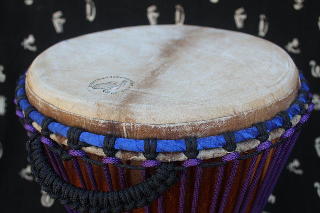 Dugura Djembe - Purple - Mali - ⌀ 35 cm - H 62 cm