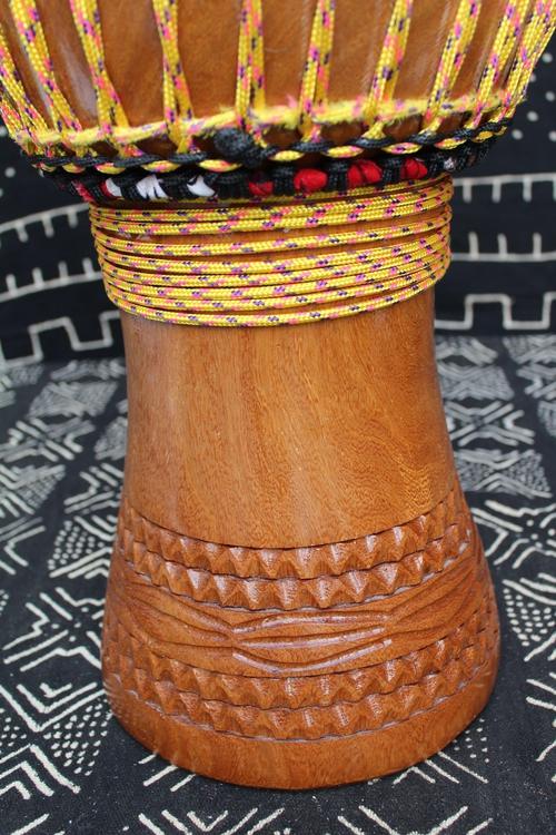 Dugura Djembe - Yellow - Mali - ⌀ 33 cm - H 63 cm