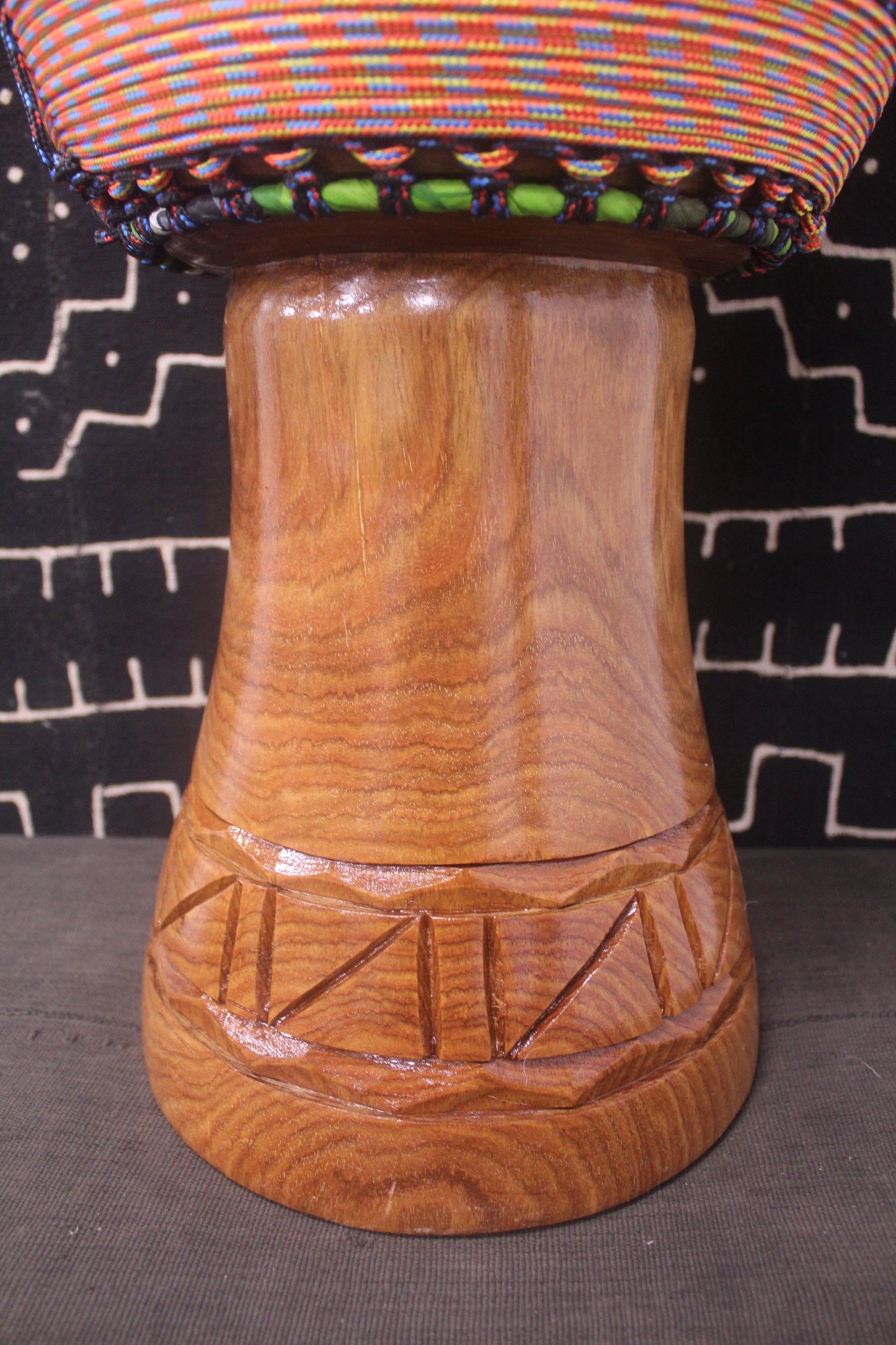 Guéni Djembe - Multi Colour - Mali - ⌀ 32.5 cm - H 62 cm