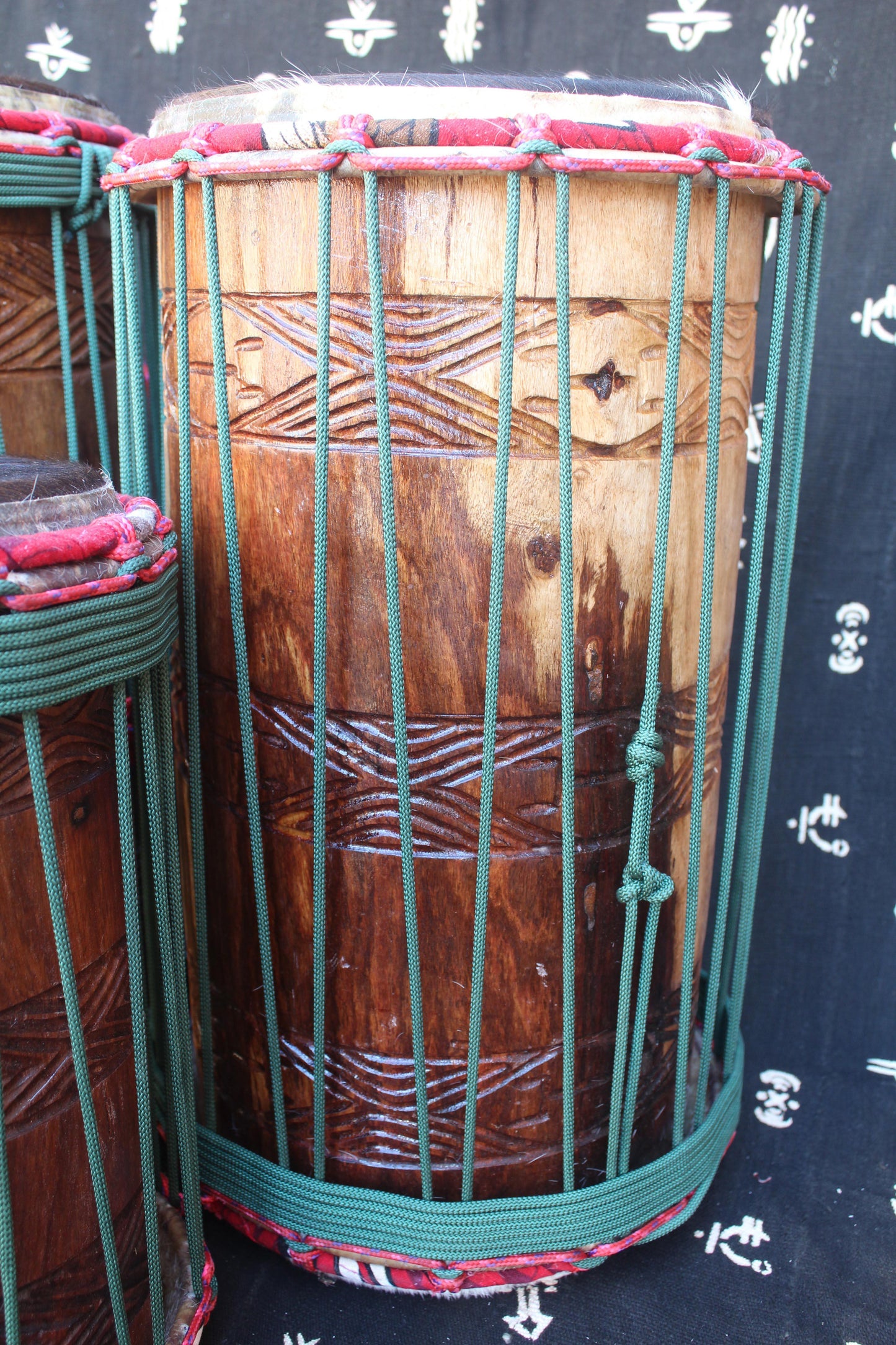 Guéni Dounoun Drum Set - Green - Mali
