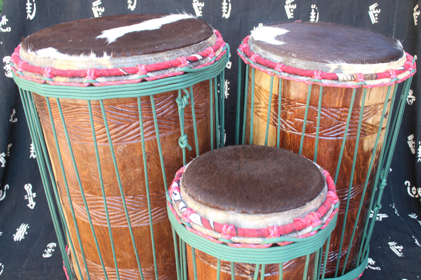 Guéni Dounoun Drum Set - Green - Mali