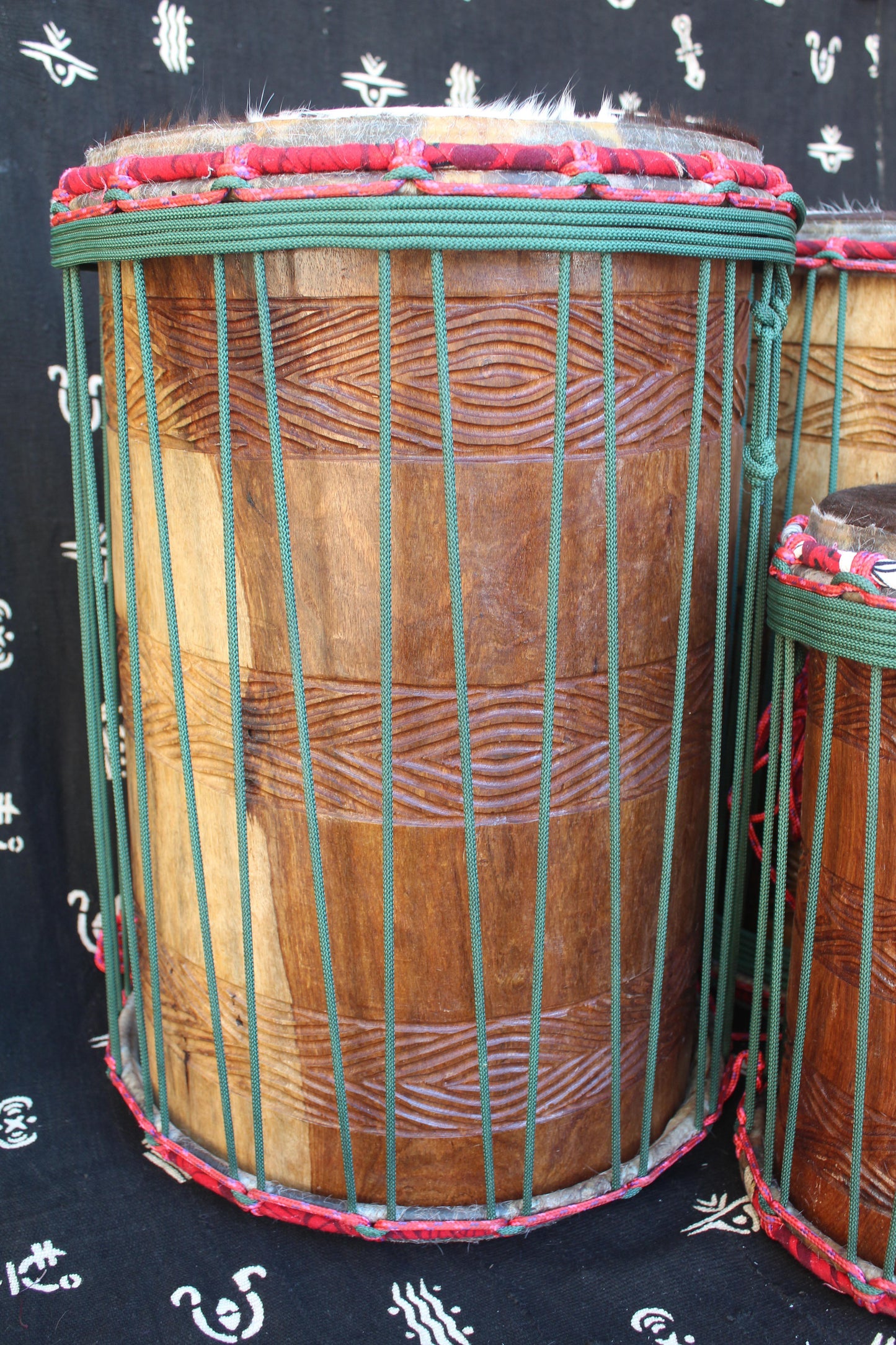 Guéni Dounoun Drum Set - Green - Mali