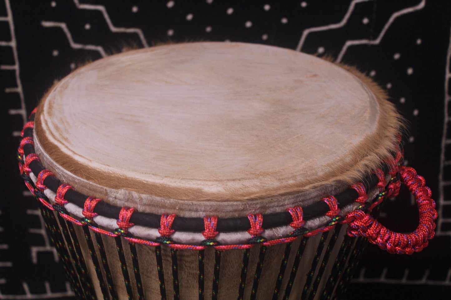Mali Yirini Djembe - Black - Mali - D 33 cm - H 59 cm (Product ID: MS-MA-228-09)