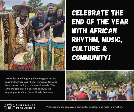 Celebrate the end of year with African rhythm, music, culture & community!