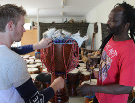 African djembe drum making workshop