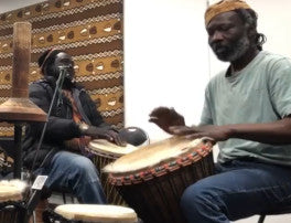 African drum masters jamming in Melbourne