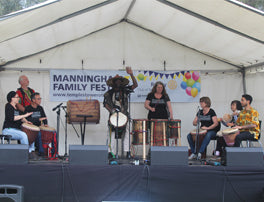 African Drumming Academy performing at Manningham Family Festival