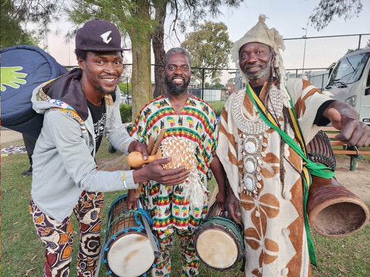 African Percussion and Dance Performers on New Years Eve