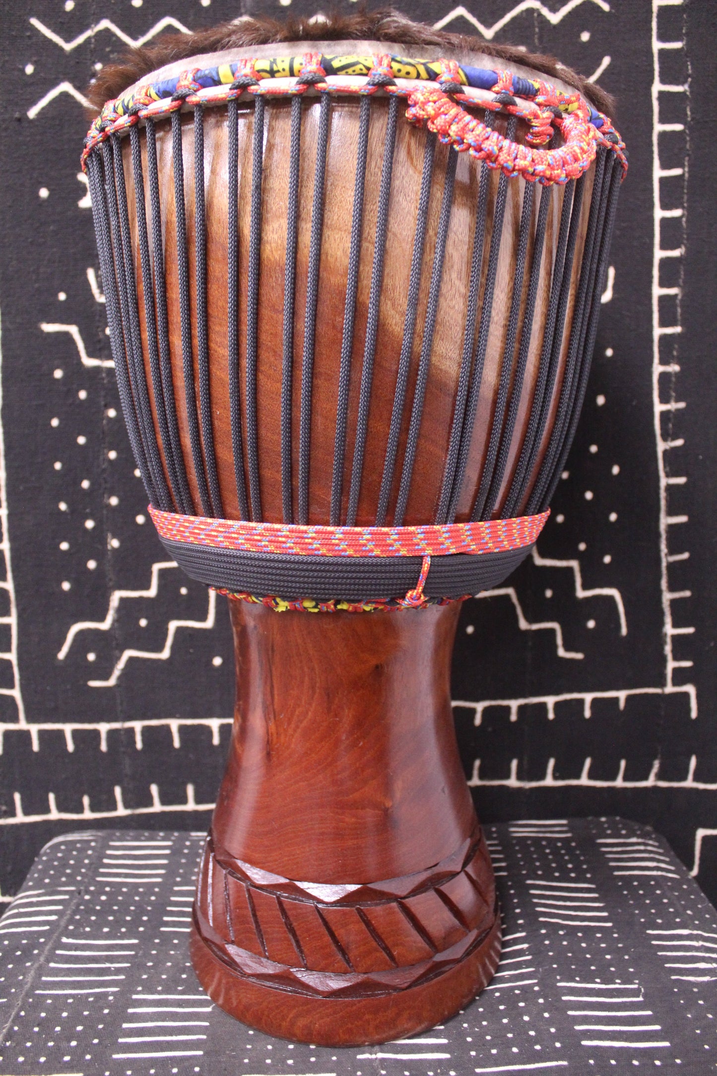 Djala Djembe - Black - Mali - D 32.5 cm - H 63.5 cm (Product ID: MS-DJ-247-06)