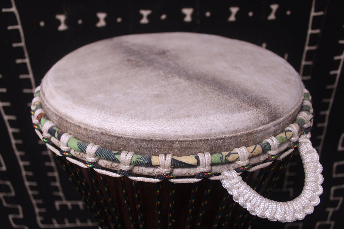 Djala Djembe - Black - Mali - D 33 cm - H 61.5 cm (Product ID: MS-DJ-247-03)