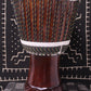 Djala Djembe - Black - Mali - D 33 cm - H 61.5 cm (Product ID: MS-DJ-247-03)