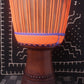 Djala Djembe - Orange - Mali - D 33 cm - H 63 cm (Product ID: MS-DJ-238-10)