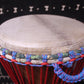 Djala Djembe - Red - Mali - D 32.5 cm - H 62 cm (Product ID: MS-DJ-249-07)
