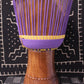 Dugura Djembe - Purple - Mali - D 32 cm - H 63 cm (Product ID: MS-DU-249-03)