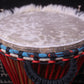 Guéni Djembe - Red - Mali - D 32 cm - H 64 cm (Product ID: MS-GU-246-03)