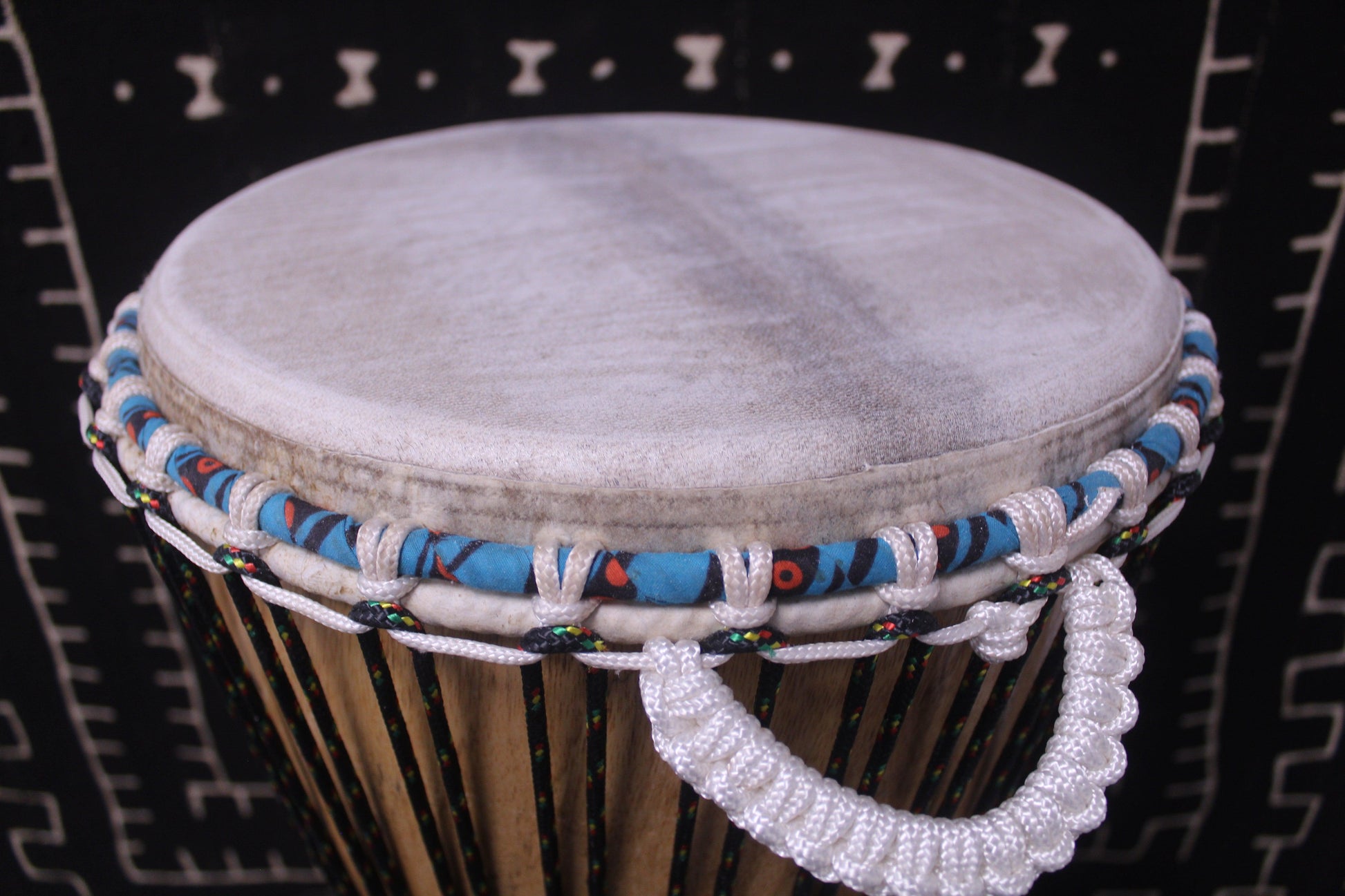 Lingué Djembe - Black - Mali - D 32.5 cm - H 63 cm (Product ID: MS-LI-246-06)