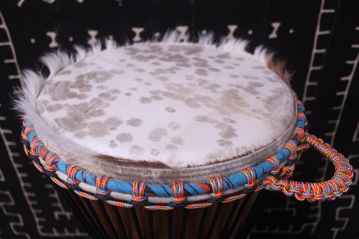 Sow Djembe - Black - Mali - D 33 cm - H 63 cm (Product ID: MS-SO-246-12)