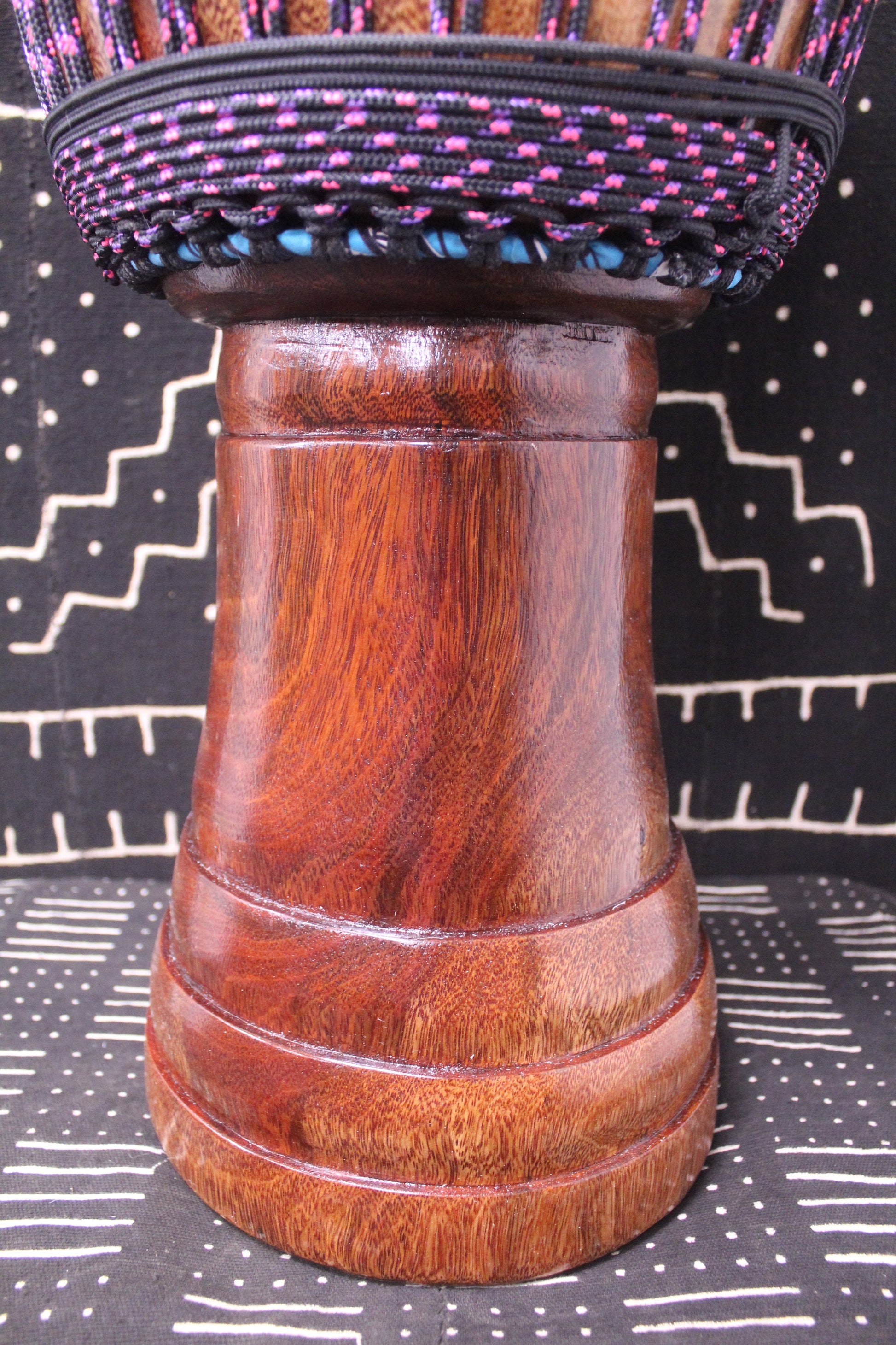 Sow Djembe - Black - Mali - D 33 cm - H 65.5 cm (Product ID: MS-SO-246-01)