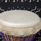 Tweneboa Djembe – Purple – Ghana – D 27 cm – H 55 cm (Product ID: LM-24502)