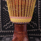 Tweneboa Djembe - Yellow - Ghana - D 31 cm - H 61 cm (Product ID: MS-TW-246-11)