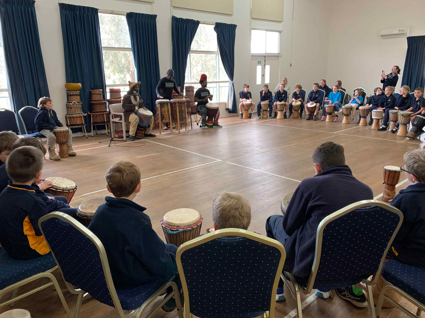 African drumming school workshop