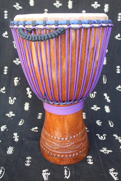 Dugura Djembe - Purple - Mali - ⌀ 35 cm - H 62 cm