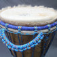 Tweneboa Djembe – Blue – Ghana – D 27 cm – H 57 cm (Product ID: LM-191102)