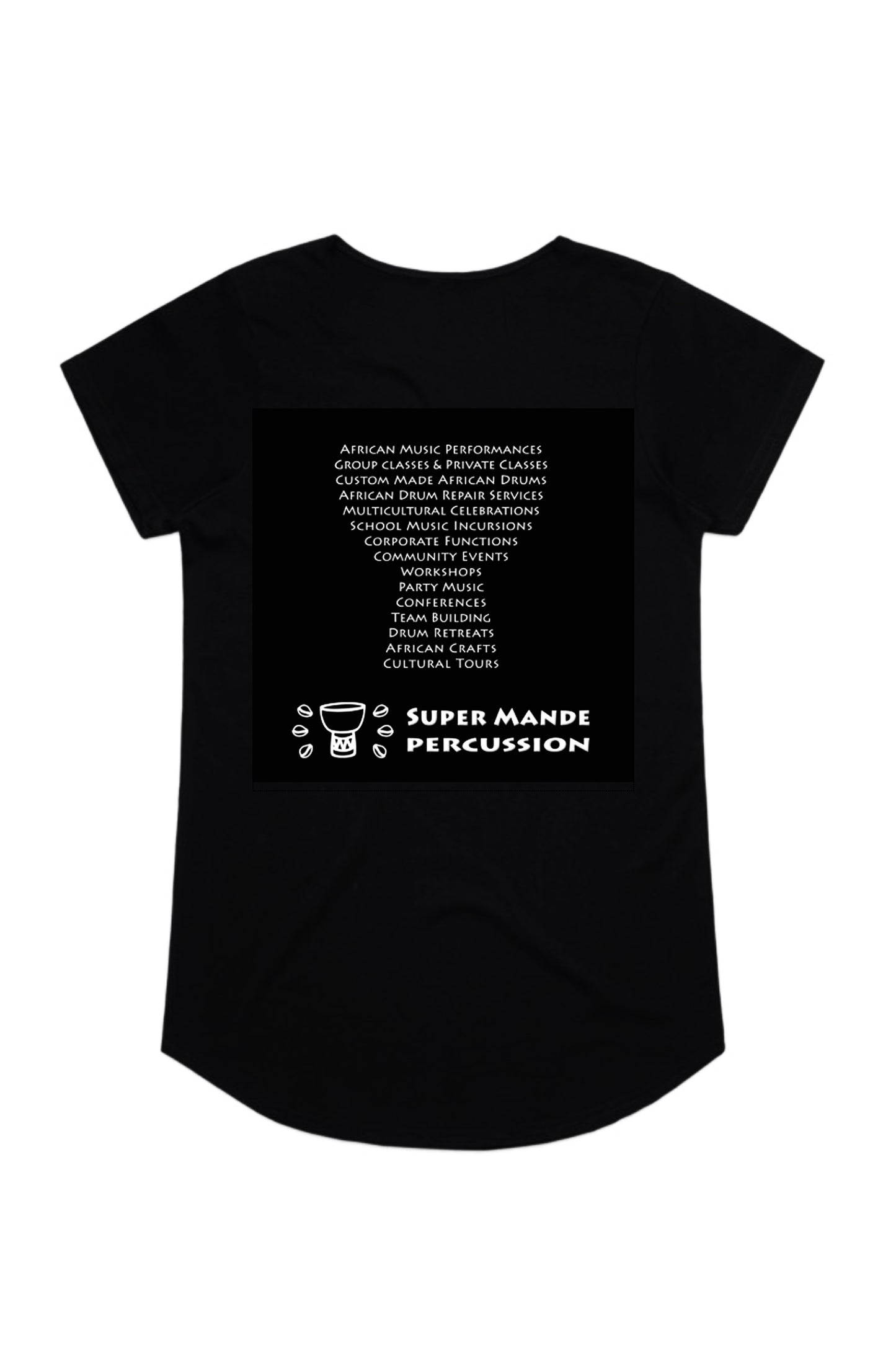 Short Sleeve T-Shirt - Womens - Super Mande Percussion